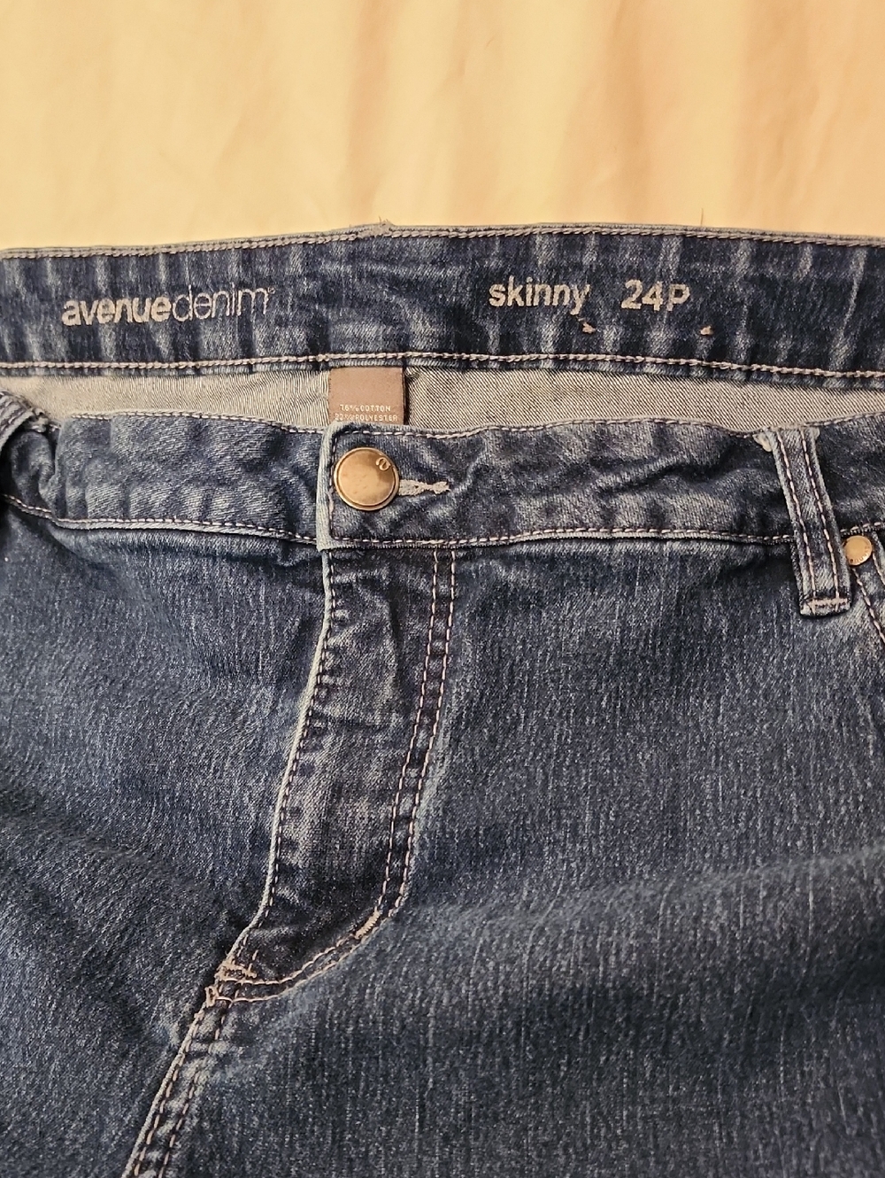 Avenue Denim Skinny Jeans 24P - Dark Blue